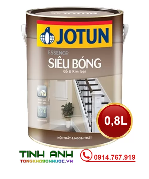 Sơn dầu Jotun Essence Siêu Bóng nội thất & ngoại thất 0.8 Lít