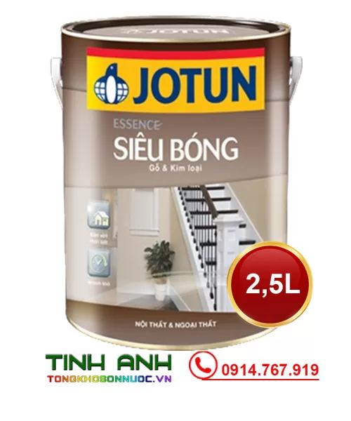 Sơn dầu Jotun Essence Siêu Bóng nội thất & ngoại thất 2.5 Lít