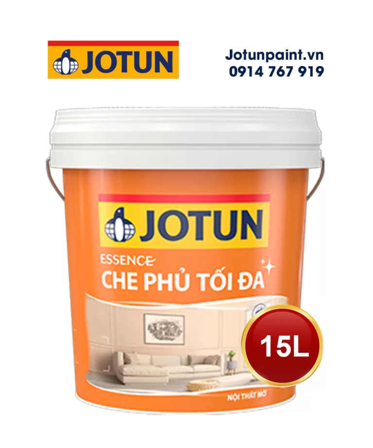 Sơn Jotun Essence che phủ tối đa mờ thùng 15L