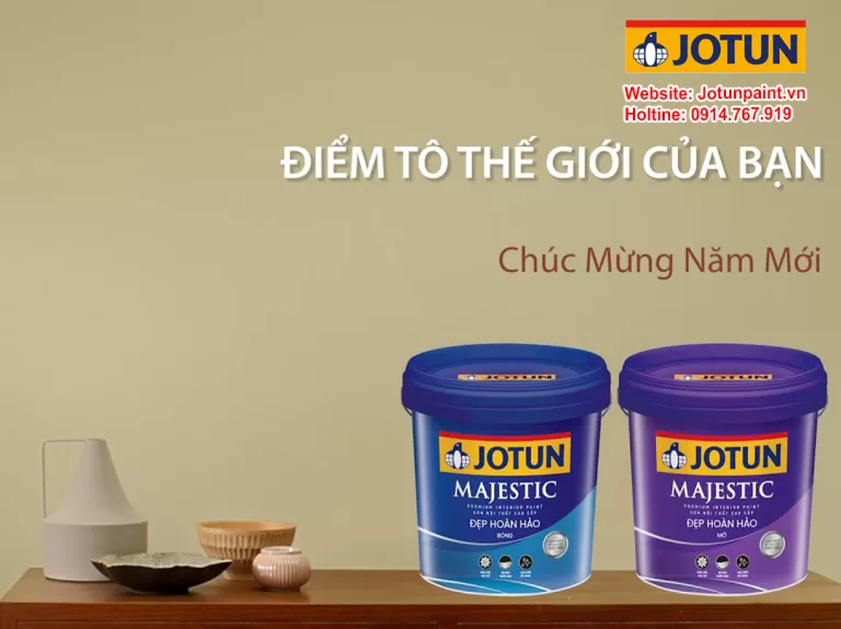 Sơn nội thất Majestic - Kể tên các loại sơn nội thất Jotun cao cấp