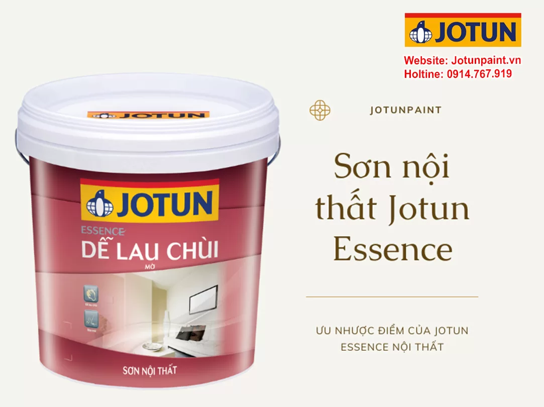 Sơn nội thất Jotun Essence - Ưu nhược điểm của Jotun Essence nội thất