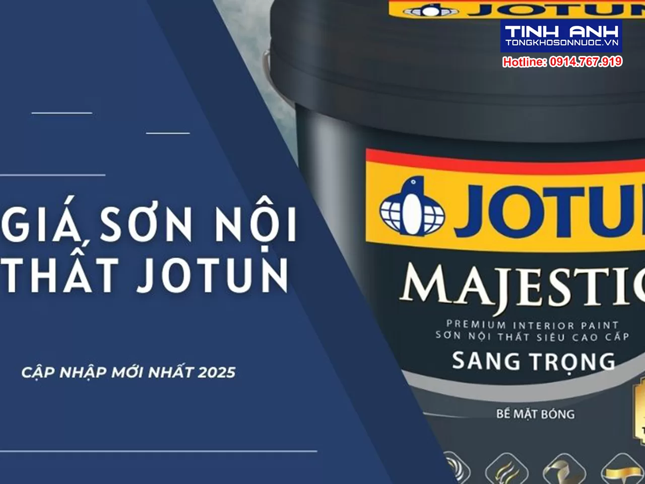 Giá sơn nội thất Jotun - Cập nhập mới nhất 2025