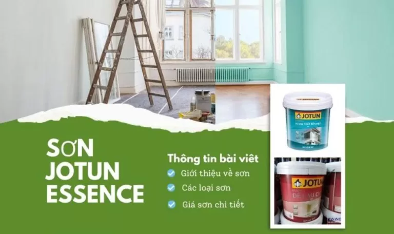 Sơn Jotun Essence có những loại nào? Ngoại thất và Nội thất