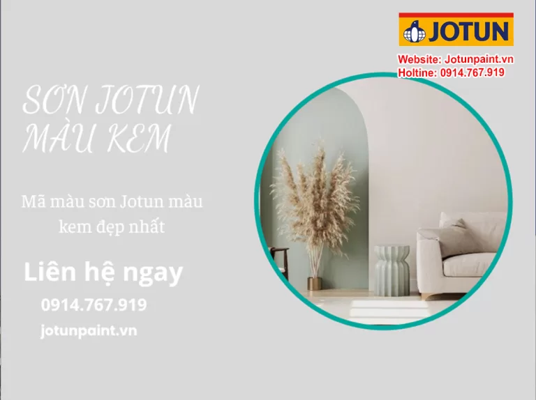 Sơn Jotun màu kem - Mã màu sơn Jotun màu kem đẹp nhất