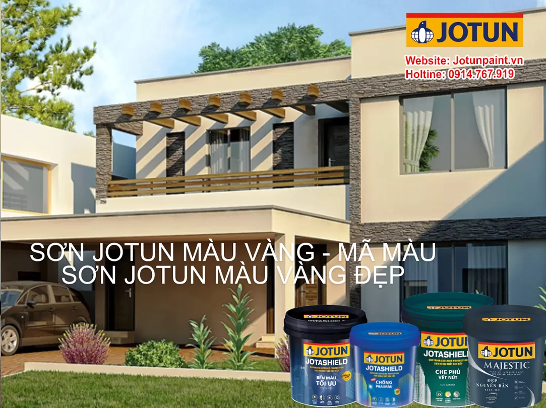Sơn Jotun màu vàng - Mã màu sơn Jotun màu vàng đẹp