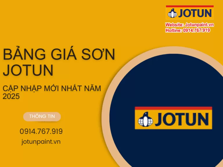 Bảng giá sơn Jotun - Cập nhập mới nhất năm 2025