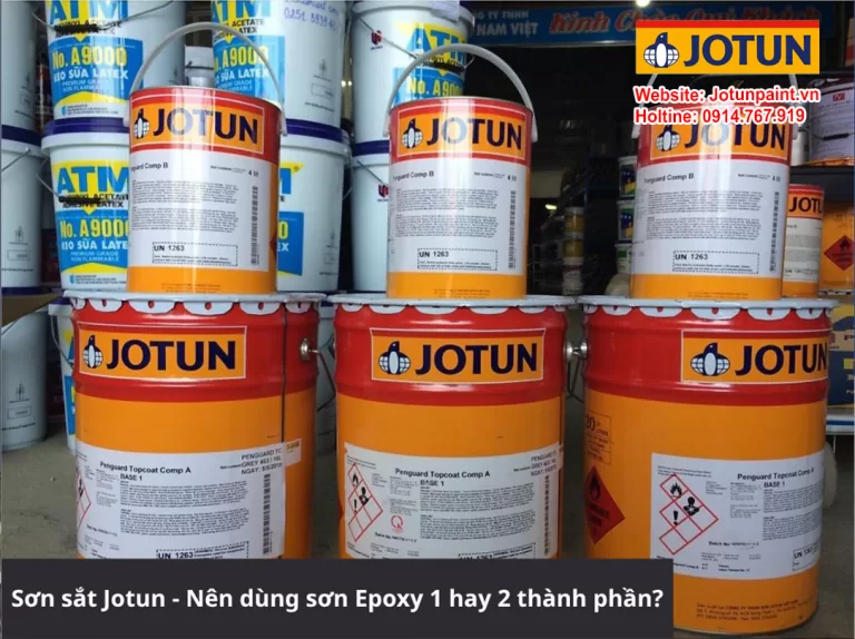 Sơn sắt Jotun - Nên dùng sơn Epoxy 1 hay 2 thành phần?