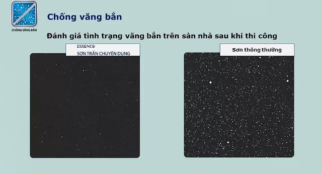 Khả năng chống văng bắn – Thi công sạch sẽ