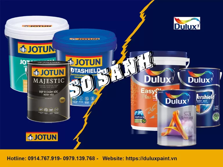 So sánh sơn Jotun và sơn Dulux