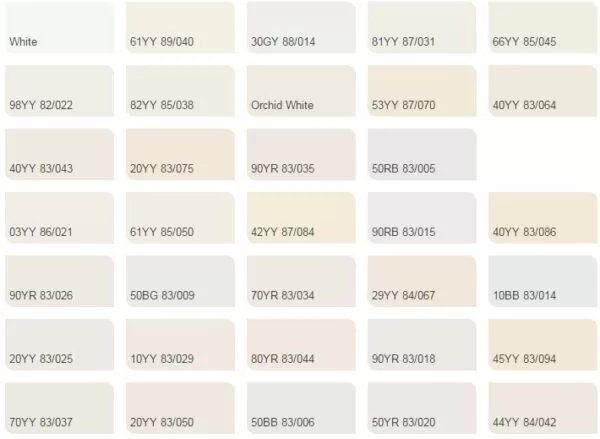 bảng màu sơn dulux
