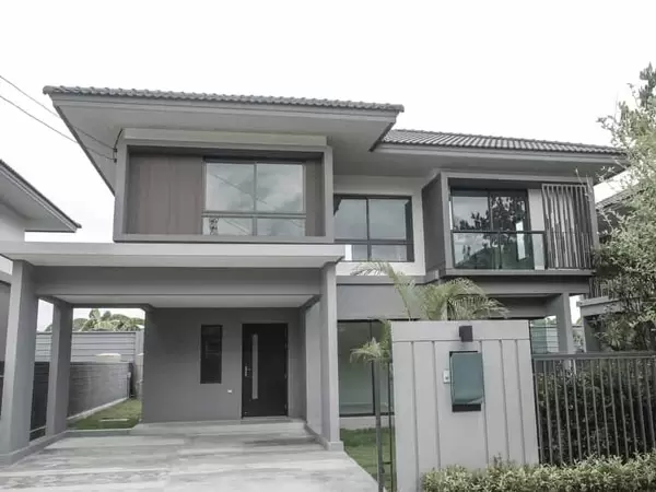 sơn ngoại thất, mặt tiền màu ghi xám