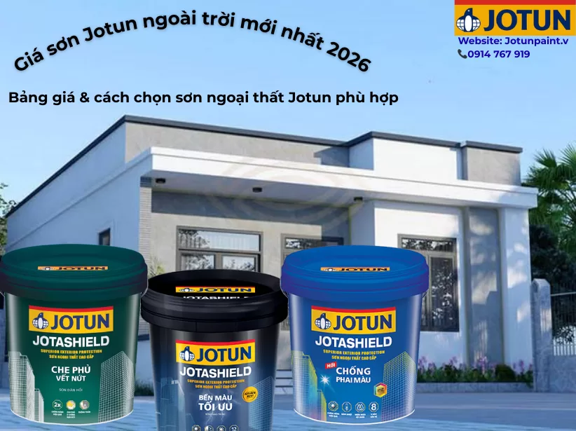 Giá sơn Jotun ngoài trời mới nhất 2026