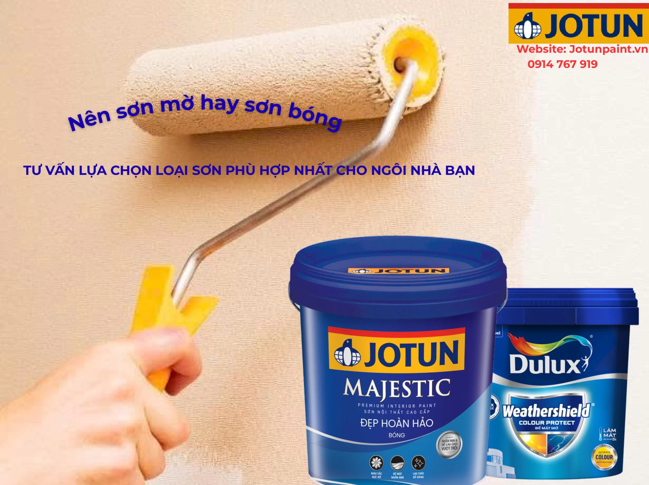 Nên sơn mờ hay sơn bóng?