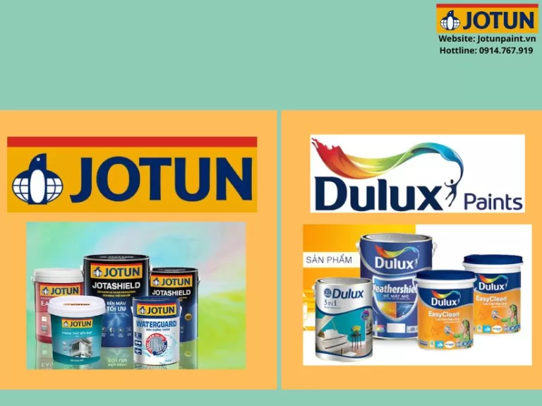 So sánh sơn Jotun và sơn Dulux