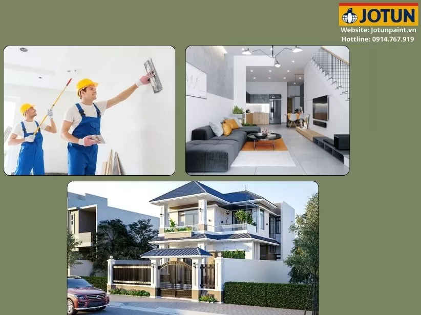 Giá thi công sơn nhà trọn gói