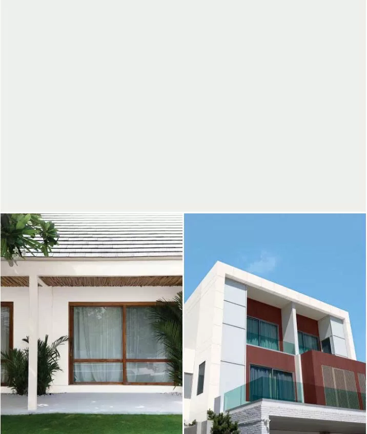 Sơn nhà màu trắng sứ Jotun 9918 Morning Fog mang sắc trắng nhẹ nhàng phù hợp với các không gian hiện đại