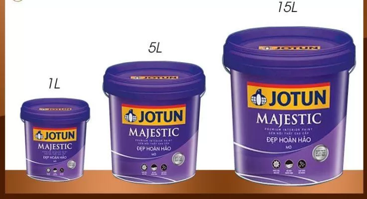 Các sản phẩm sơn nội thất Jotun - Majestic Đẹp Hoàn Hảo Mờ