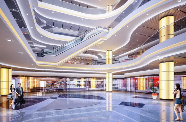 Sơn bả trần thạch cao Trung tâm thương mại