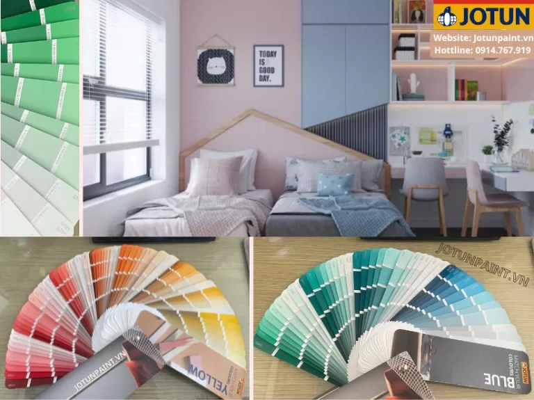 Quạt màu Jotun nội thất