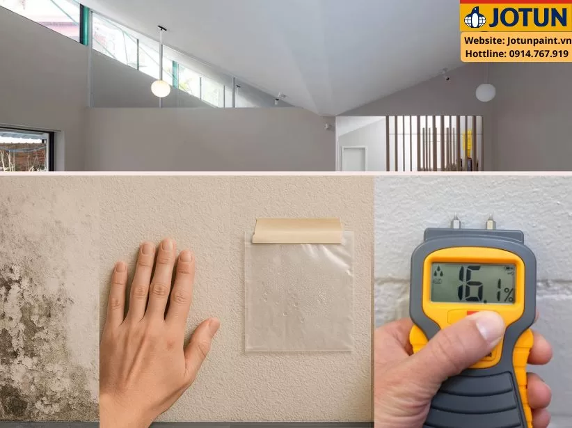 Độ ẩm tường bao nhiêu thì sơn được?