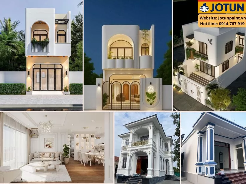 Sơn nhà màu trắng sứ