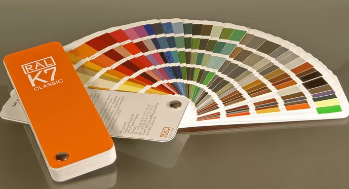 Phân nhóm màu RAL phổ biến