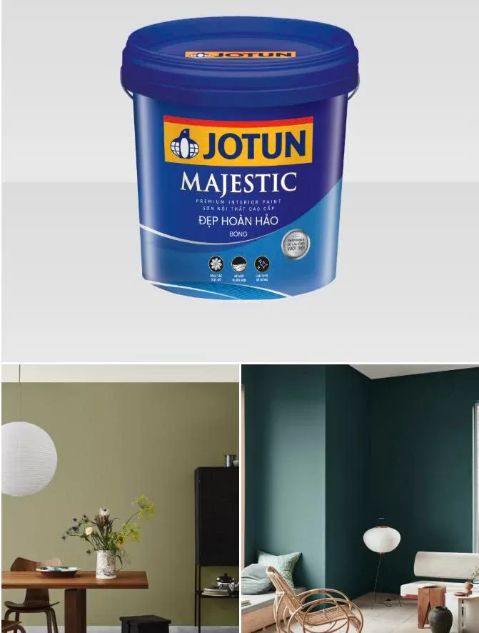 Sơn Jotun Majestic Đẹp Hoàn Hảo Bóng