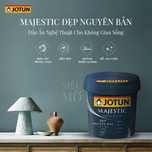 Sơn Jotun nội thất cao cấp Majestic Đẹp Nguyên Bản