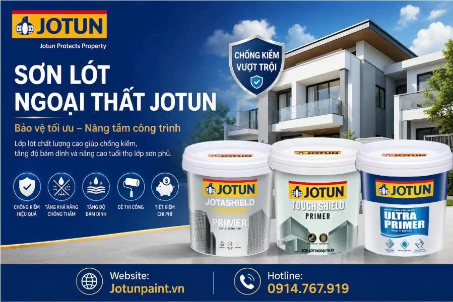 Sơn lót ngoại thất Jotun chống kiềm có những loại nào?