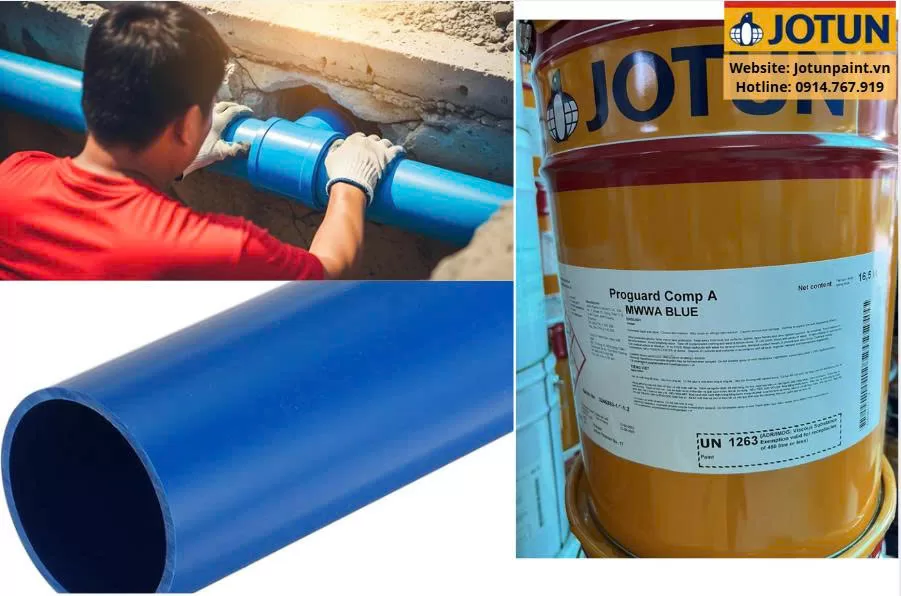 Sơn đường ống nước Proguard MWWA Blue – Chống Ăn Mòn Bền Vững