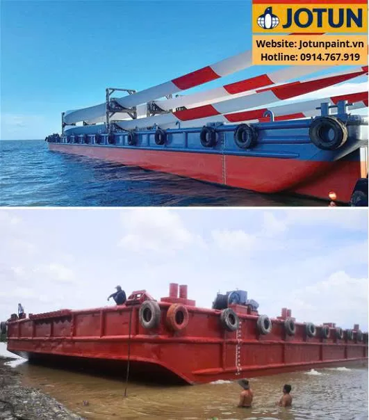Sơn sà lan phần boong tàu Jotun chống gỉ, chống tia UV và ăn mòn