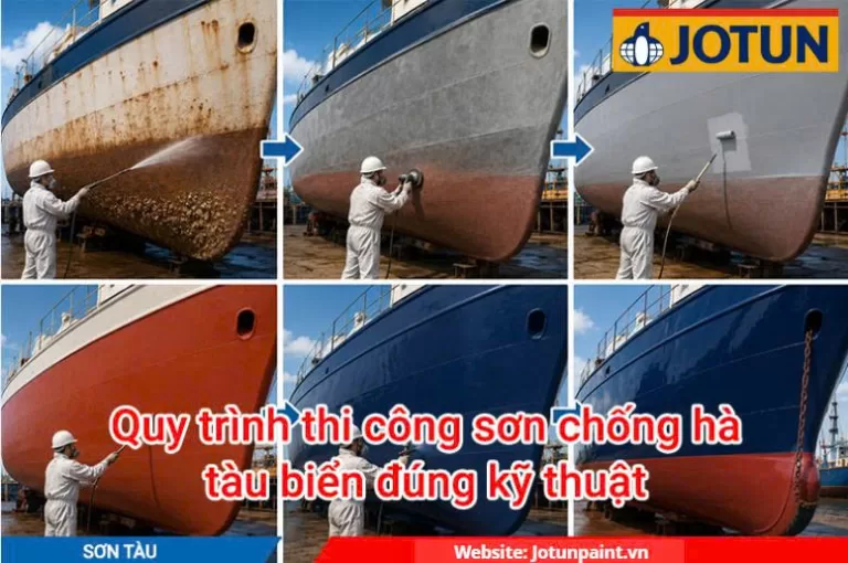 Quy trình thi công sơn chống hà