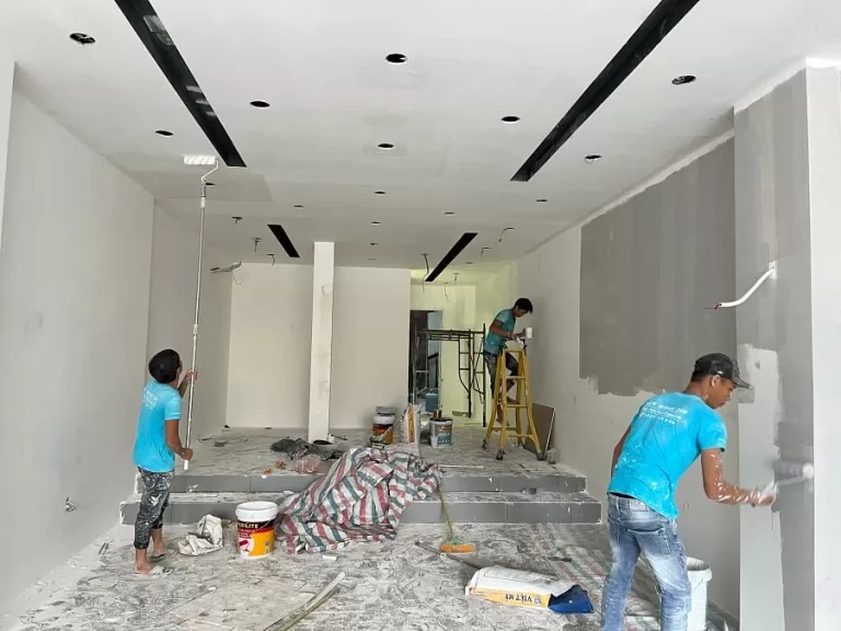 Chuẩn bị trước khi thi thực hiện quy trình thi công sơn nước