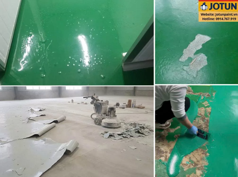 Nguyên nhân sơn sàn bị bong tróc