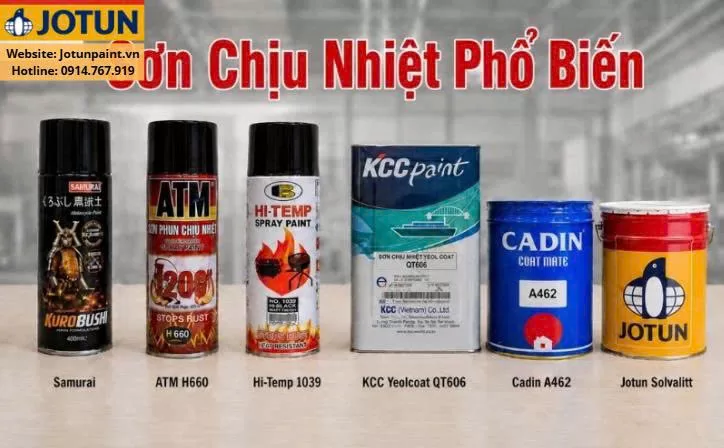 Báo giá sơn chịu nhiệt công nghiệp - Các loại sơn chịu nhiệt công nghiệp phổ biến