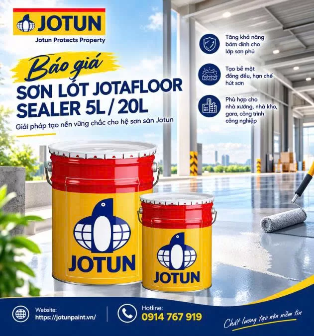 Báo giá sơn lót Jotafloor Sealer 5L / 20L