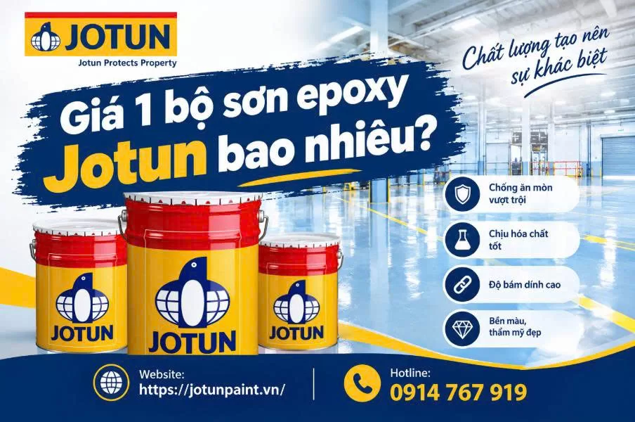 Giá 1 bộ sơn epoxy Jotun bao nhiêu