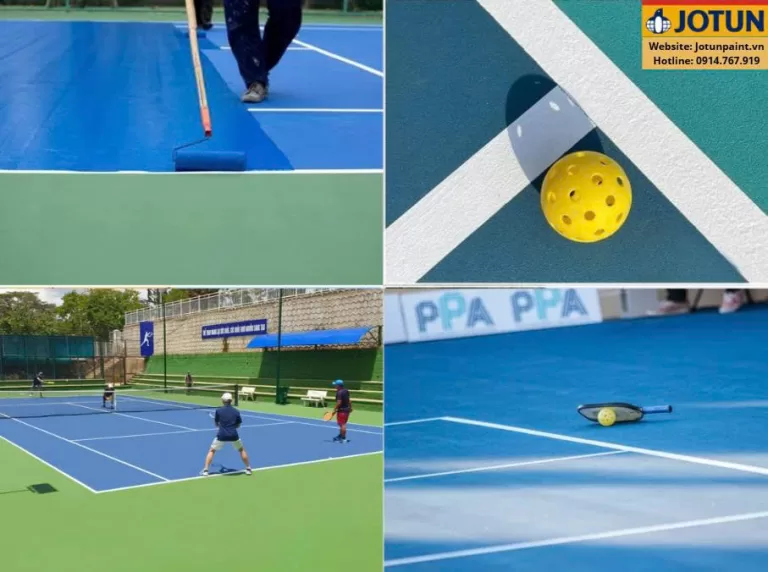 Sơn sàn sân tennis thể thao