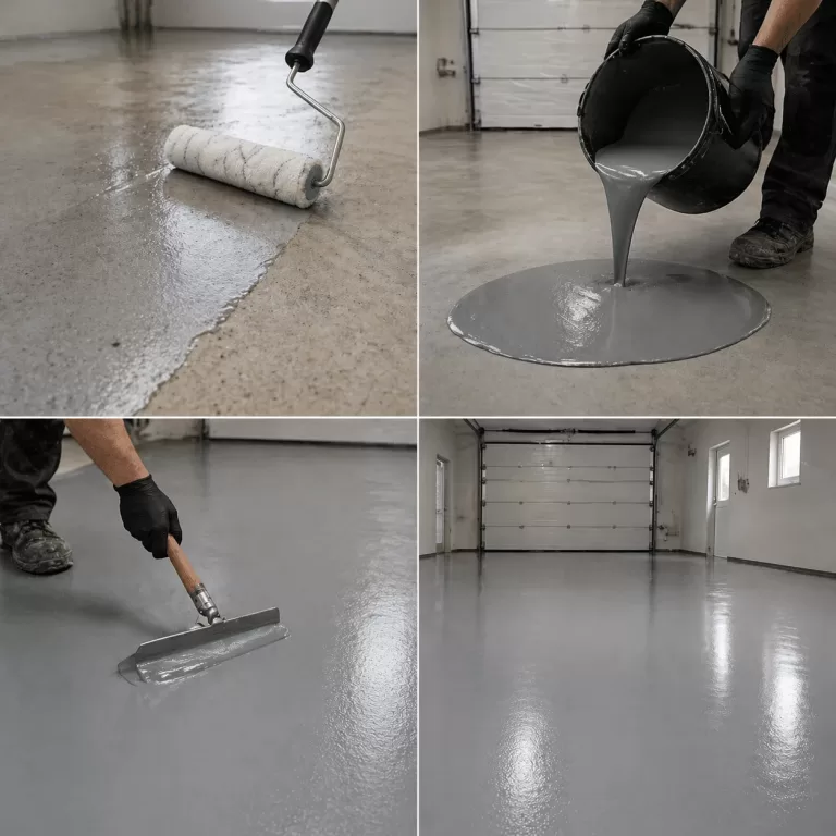 Quy trình thi công sơn sàn - Thi công lớp sơn trung gian và lớp phủ hoàn thiện