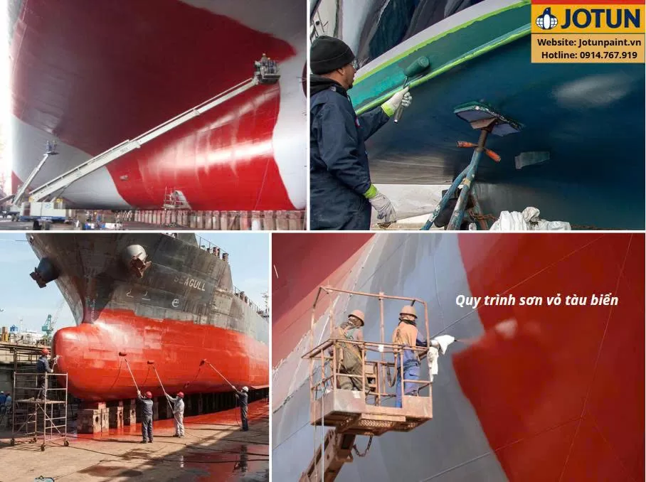 Quy trình sơn vỏ tàu biển